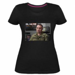 Женская премиум футболка Ухмылка Буданова - PrintSalon