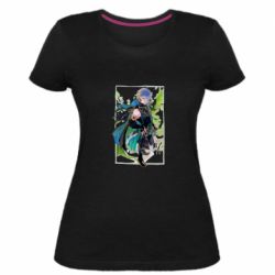 Женская премиум футболка Standing Alhaitham - PrintSalon