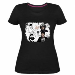 Жіноча преміум футболка Уенздей Аддамс - PrintSalon