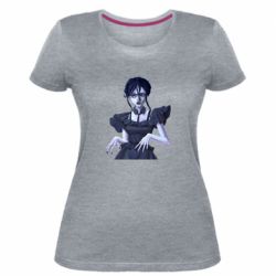 Женская премиум футболка Венздей арт - PrintSalon