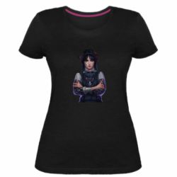 Жіноча преміум футболка Венздей Українка - PrintSalon