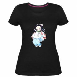 Женская премиум футболка Very cute Nezuko - PrintSalon