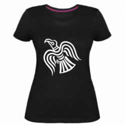 Женская премиум футболка Viking Raven - PrintSalon