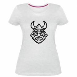 Женская премиум футболка Викинг в Шлеме - PrintSalon