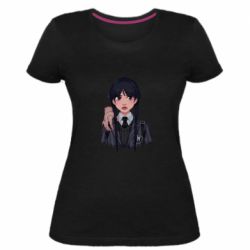 Женская премиум футболка Wednesday and It - PrintSalon