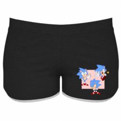Женские шорты Funny Sonic - PrintSalon