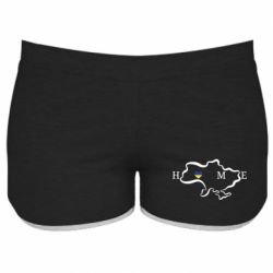 Женские шорты Home. Map of Ukraine