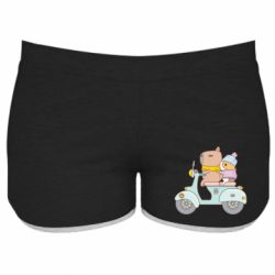 Женские шорты Капибара и Морская свинка - PrintSalon