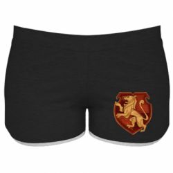 Женские шорты Cтарая эмблема Гриффиндор - PrintSalon