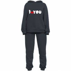 Женский костюм День Валентина I love you - PrintSalon