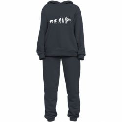 Женский костюм Эволюция мотоциклиста - PrintSalon