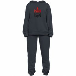 Женский костюм Герб Украины красно-черный - PrintSalon