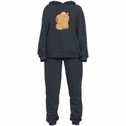 Жіночий костюм Капібара з квіткою - PrintSalon