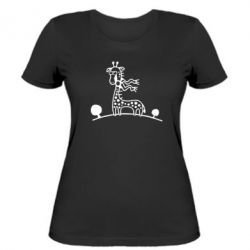 Женская футболка жираф - PrintSalon