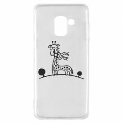 Чехол для Samsung A8 2018 жираф