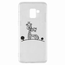 Чехол для Samsung A8+ 2018 жираф - PrintSalon