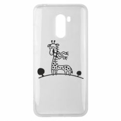 Чехол для Xiaomi Pocophone F1 жираф - PrintSalon