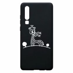 Чехол для Huawei P30 жираф - PrintSalon