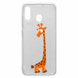 Чехол для Samsung A20 Жираф - PrintSalon