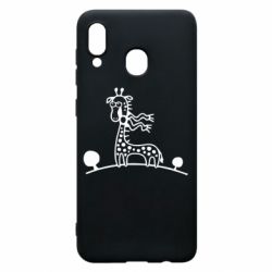 Чехол для Samsung A30 жираф - PrintSalon