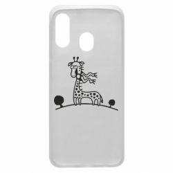 Чехол для Samsung A40 жираф - PrintSalon