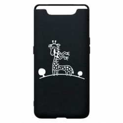 Чехол для Samsung A80 жираф - PrintSalon