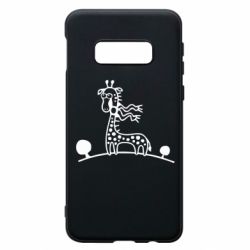 Чехол для Samsung S10e жираф - PrintSalon
