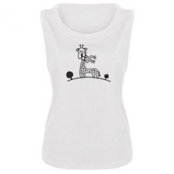 Женская майка жираф - PrintSalon