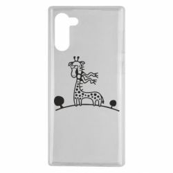 Чехол для Samsung Note 10 жираф - PrintSalon