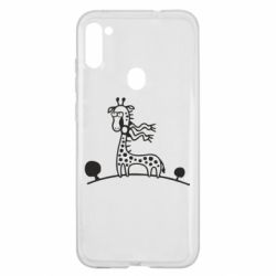 Чехол для Samsung A11/M11 жираф - PrintSalon
