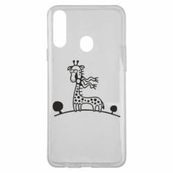 Чехол для Samsung A20s жираф - PrintSalon