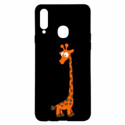 Чехол для Samsung A20s Жираф - PrintSalon