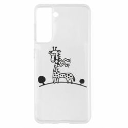 Чехол для Samsung S21 жираф - PrintSalon