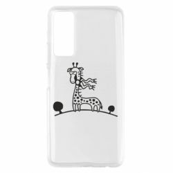Чехол для Huawei P Smart 2021 жираф - PrintSalon