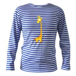 Тельняшка с длинным рукавом Жираф - PrintSalon