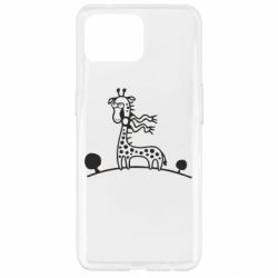Чехол для Oppo Reno 4 Lite жираф - PrintSalon