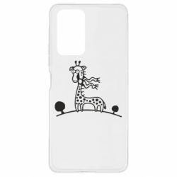 Чехол для Xiaomi Redmi Note 10 Pro жираф - PrintSalon