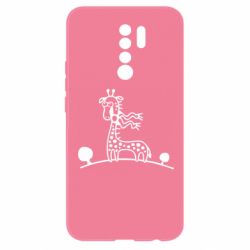 Чехол для Xiaomi Redmi 9 жираф - PrintSalon