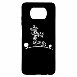 Чехол для Xiaomi Poco X3 жираф - PrintSalon