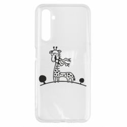 Чехол для Realme 6 жираф - PrintSalon