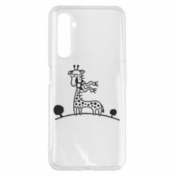 Чехол для Realme 6 Pro жираф - PrintSalon