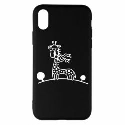 Чехол для iPhone X/Xs жираф
