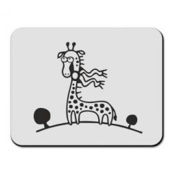 Коврик для мыши жираф - PrintSalon