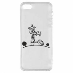 Чехол для iPhone5/5S/SE жираф - PrintSalon