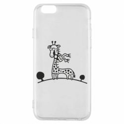 Чехол для iPhone 6/6S жираф - PrintSalon
