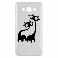 Чехол для Samsung J7 2016 Жирафы - PrintSalon