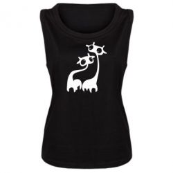 Женская майка Жирафы - PrintSalon