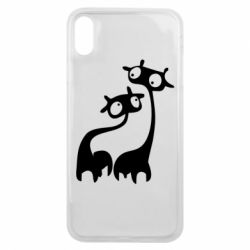 Чехол для iPhone Xs Max Жирафы - PrintSalon