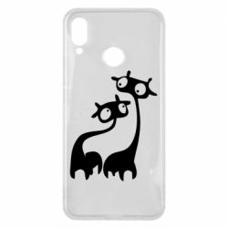 Чехол для Huawei P Smart Plus 2018 Жирафы - PrintSalon