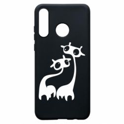 Чехол для Huawei P30 Lite Жирафы - PrintSalon